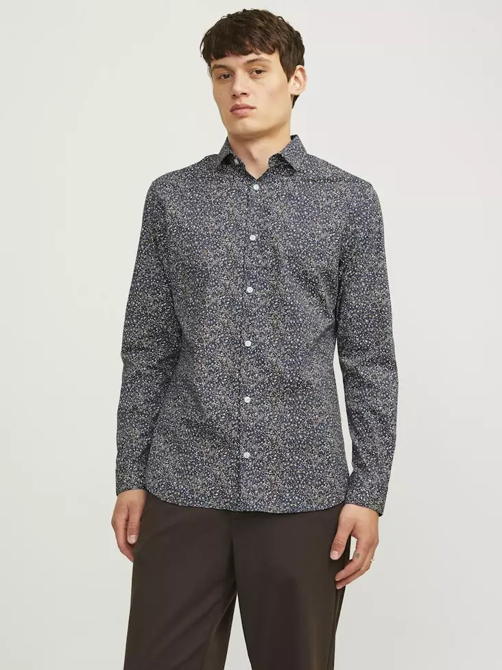 Jack&Jones men's elastic dress shirt Blablackpool night sky - Men's dress shirts - 136859 - 1