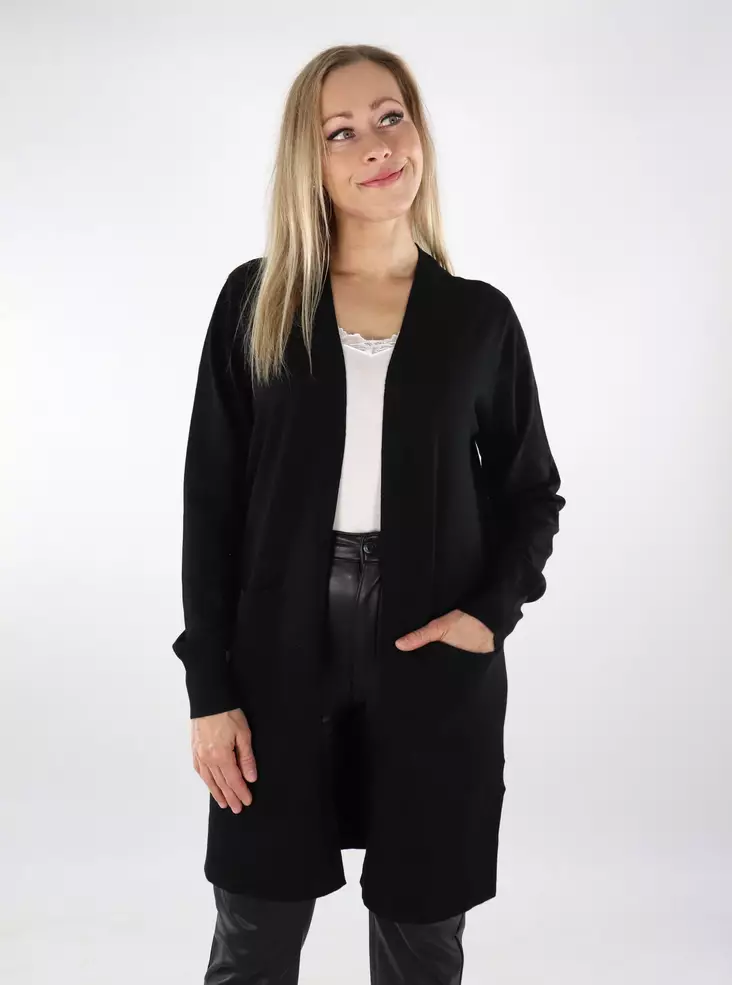Vero Moda women's cardigan Open black - Women's knitwear - 136869 - 1