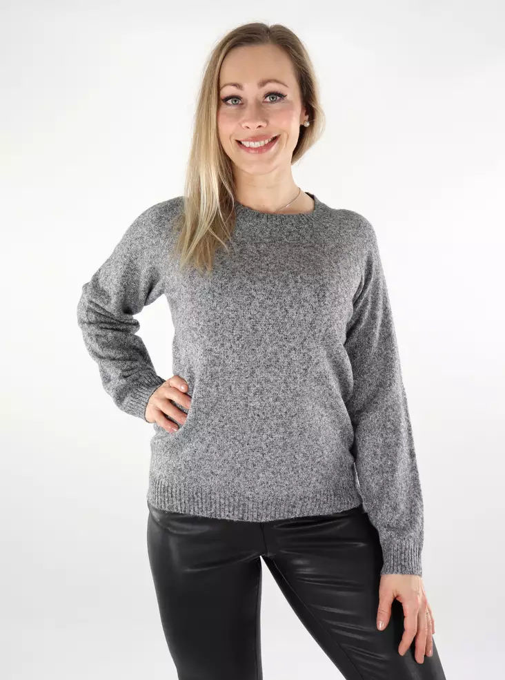 Vero Moda women's sweater Doffyshine asphalt/silver - Women's knitwear - 137429 - 1