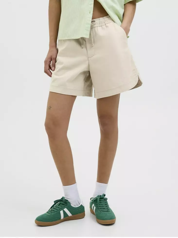 JJXX cotton shorts Campaign oxfort tan - Women's shorts and capris - 138579 - 1