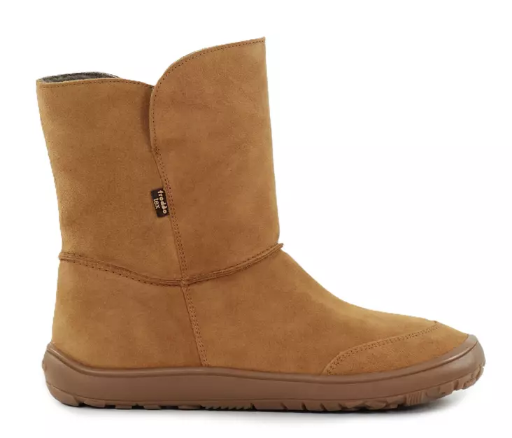 Froddo women's ankle barefoot shoes Tex Suede G3160250-2 cognac - Women's ankle boots - 139059 - 1