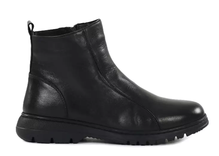 Askel women's ankle boots 3883 black leather - Women's ankle boots - 139449 - 1