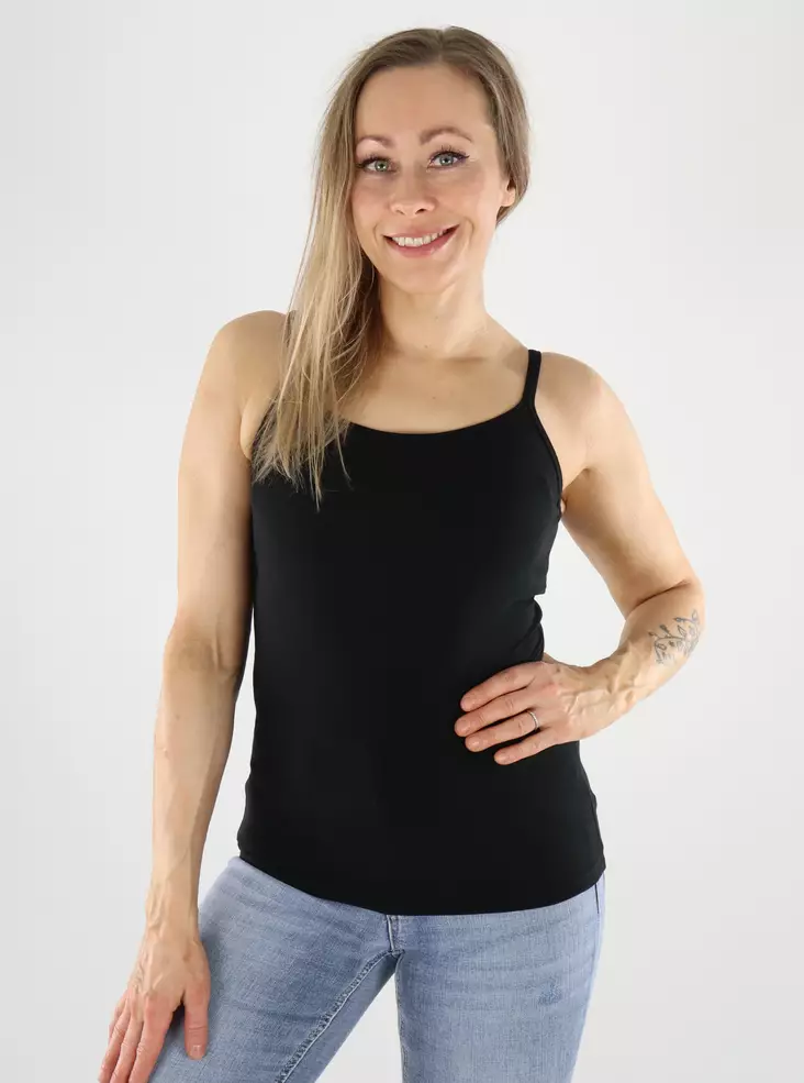 Only top ONLLOVE strap singlet black - Women's tank tops - 140879 - 1