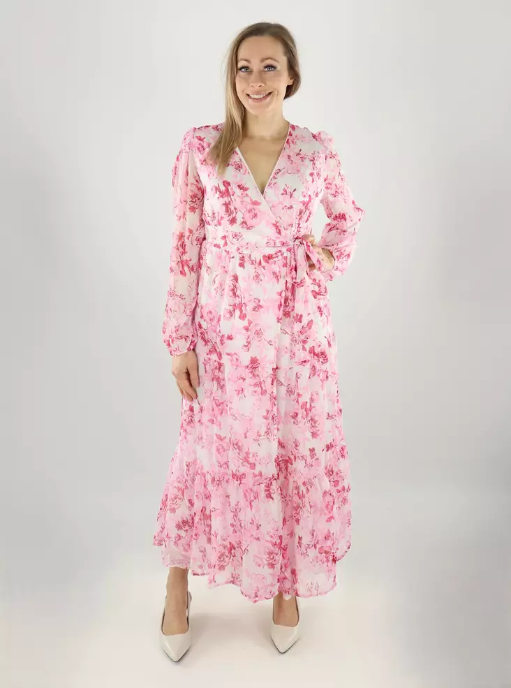 Only wrap dress pink marshmallow/porcel - Dresses and tunics - 141029 - 1