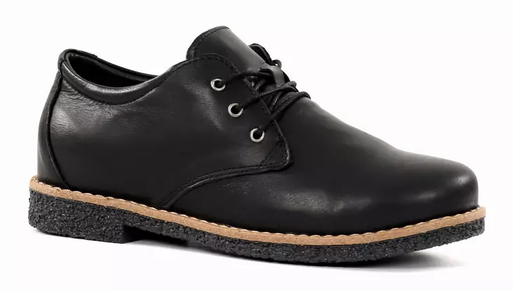 Andrea Conti women's genuine leather walking shoes 0342801-1109 black - Wide last walking shoes - 137789 - 1