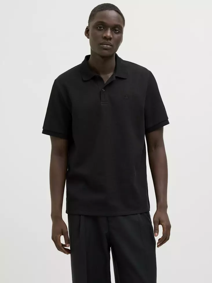 Jack&Jones men's polo shirt / t-shirt Austin Polo black/classic - Men's T-shirts - 138249 - 1