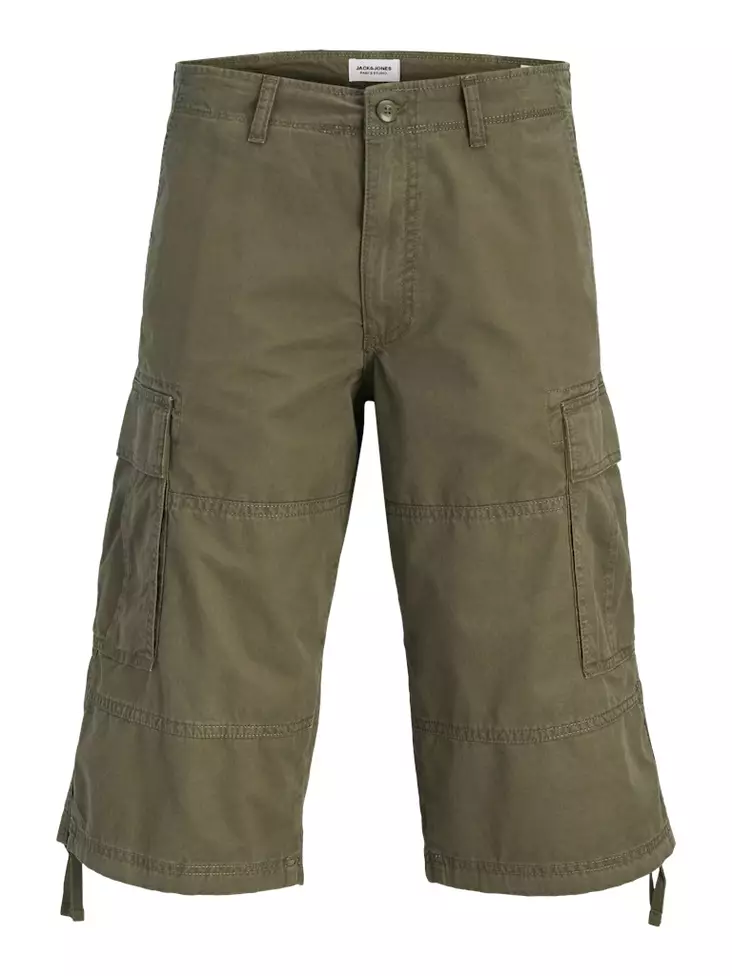 Jack&Jones men's cargo shorts Karl frank cargo long olive night - Men's shorts and capri - 141019 - 1