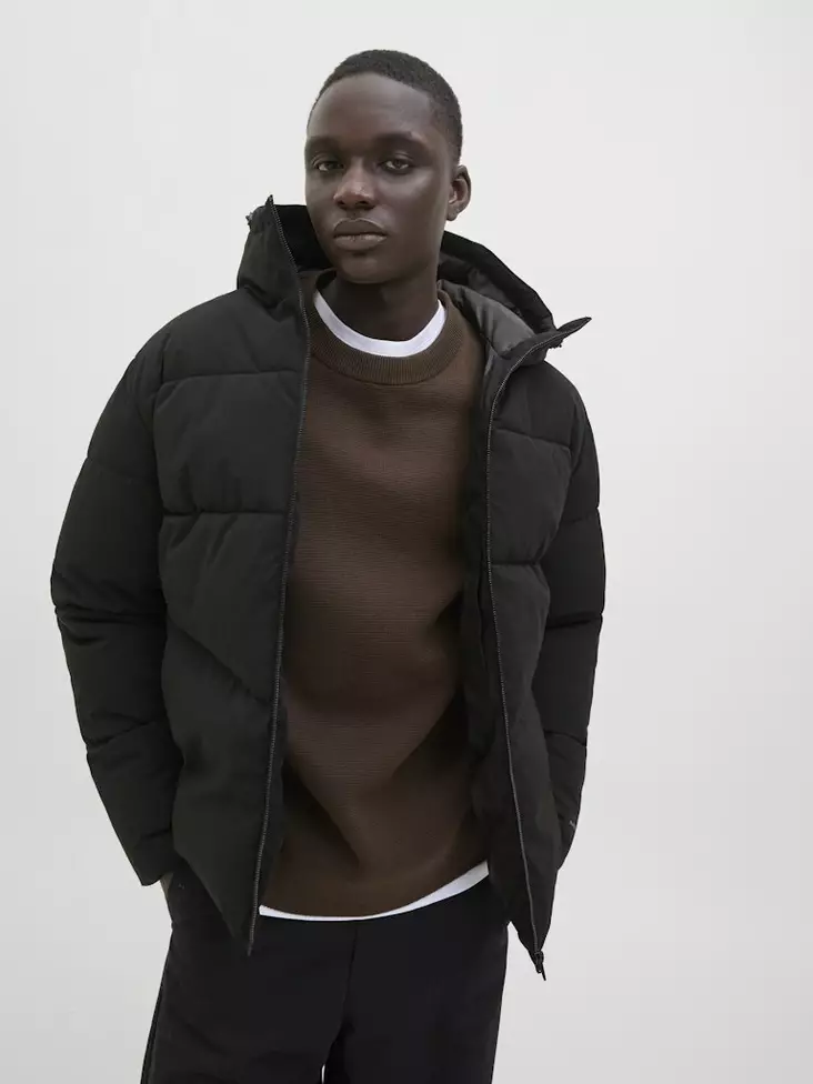 Jack&Jones Winter Jacket Global puffer black - Men's jackets - 139639 - 1