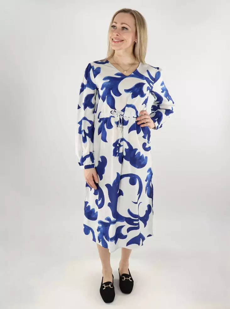 JDY midi dress Life birch/blueart - Dresses and tunics - 137799 - 1