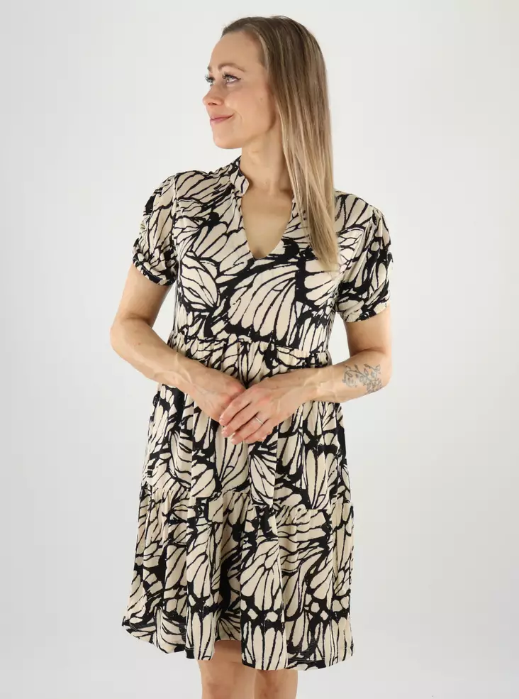 JDY short dress tapioca/black butt - Dresses and tunics - 140959 - 1