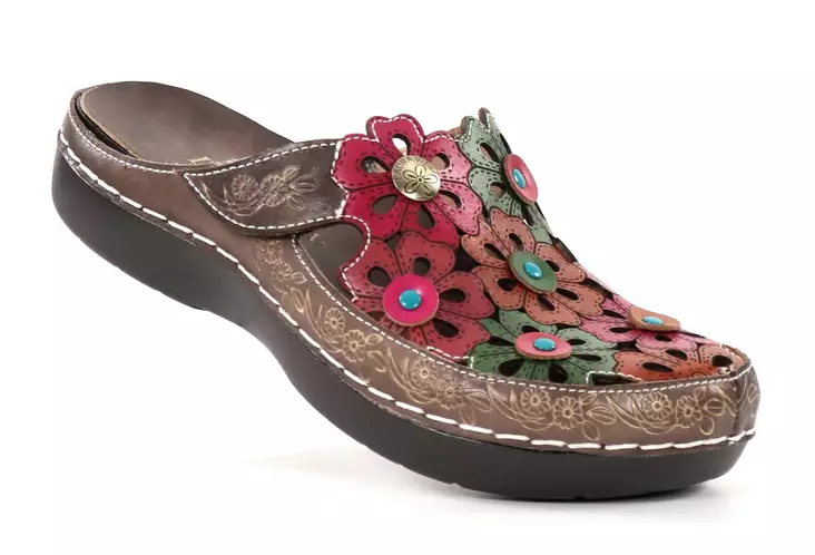 Laura Vita women's mules Bicllyo 16 gris - Women's sandals - 138179 - 1
