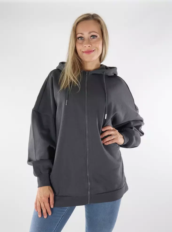 Only women's Zip-up Hoodie Daze hood magnet - Stilettoshop
