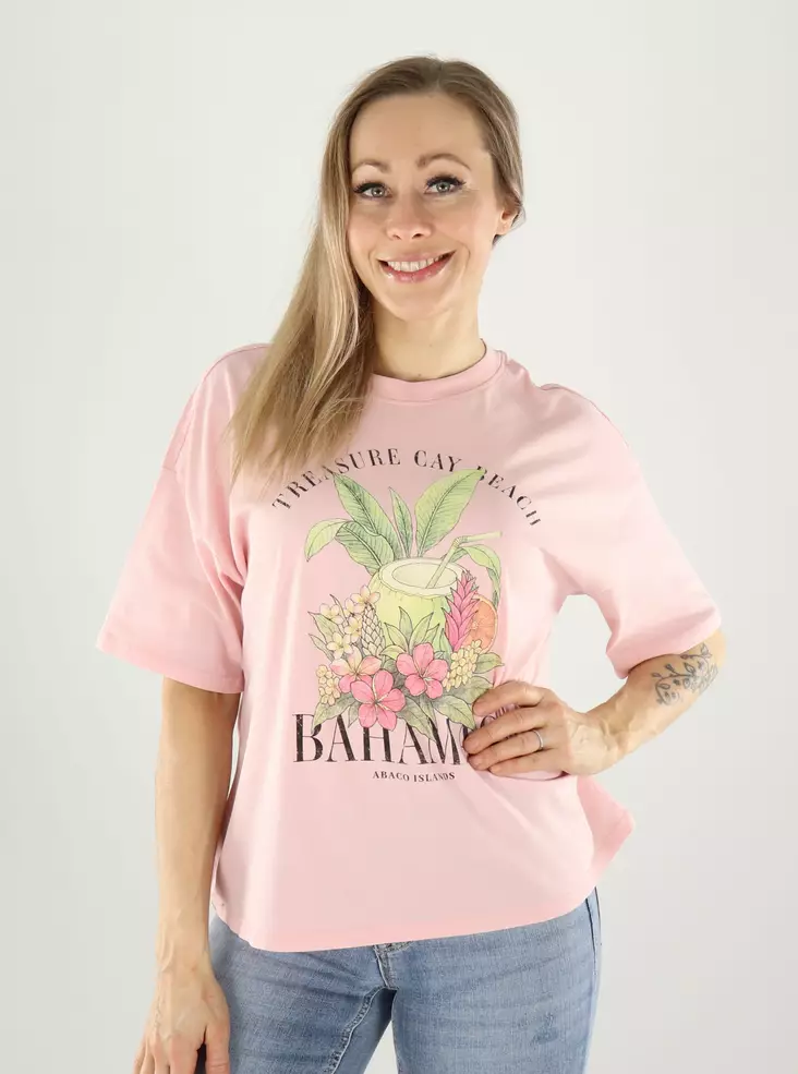 Only organic cotton t-shirt rosy touch/Bahamas - Women's T-shirts - 141059 - 1
