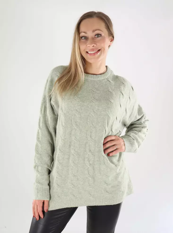 Only women's sweater Long desert sage - Women's knitwear - 139279 - 1