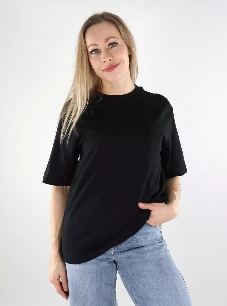 Only women's t-shirt Manhattan Oversize black - Women's T-shirts - 137599 - 1