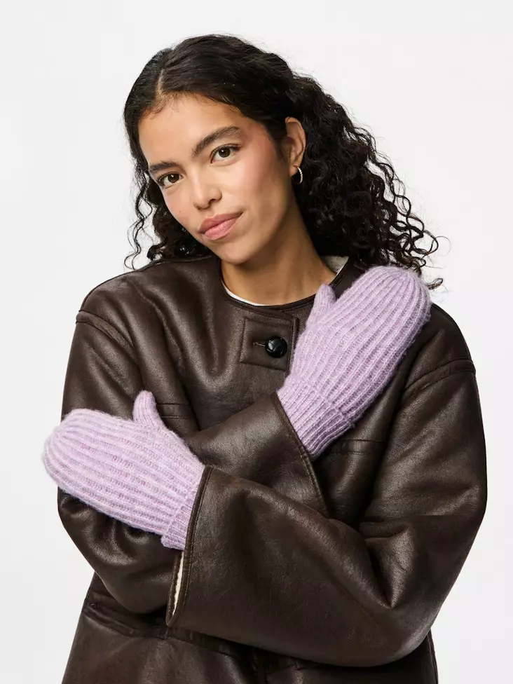 Pieces Mittens purple rose - Women's beanies and gloves - 139919 - 1