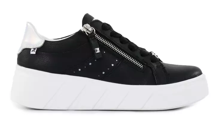 Rieker women's genuine leather sneakers W2605-00 black - Rieker women`s sneakers - 137919 - 1