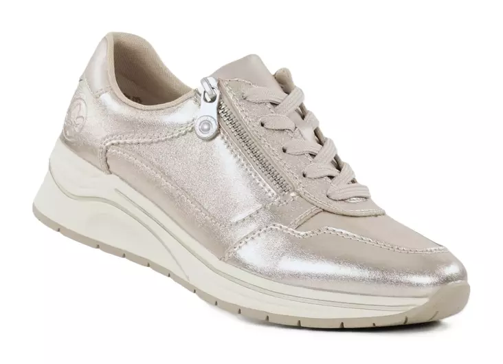 Rieker women's wedge sneakers N9501-90 metallic - Rieker women`s sneakers - 140249 - 1