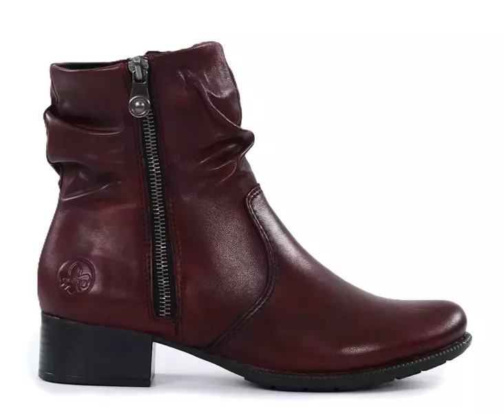 Rieker women's ankle boots 78656-35 burgundy - Rieker ankle boots - 139009 - 1