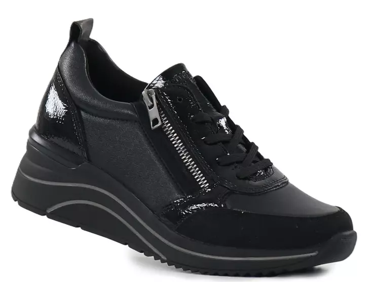 Rieker Remonte Wedge Sneakers D0T22-03 black - Rieker women`s sneakers - 141389 - 1