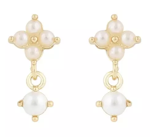 Snö of Sweden Earrings Lucy short g/w - Earrings - 137849 - 1