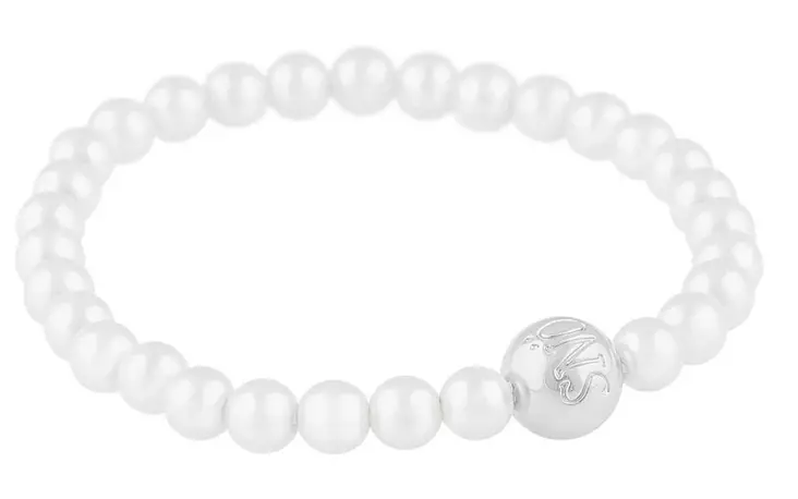 Snö of Sweden Bracelet Sophie silver/white - Bracelets - 140259 - 1