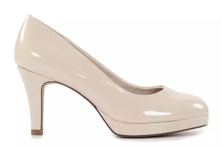 Tamaris high heels / pumps 22432-43 beige patent - Women's pumps and high heels - 137909 - 1
