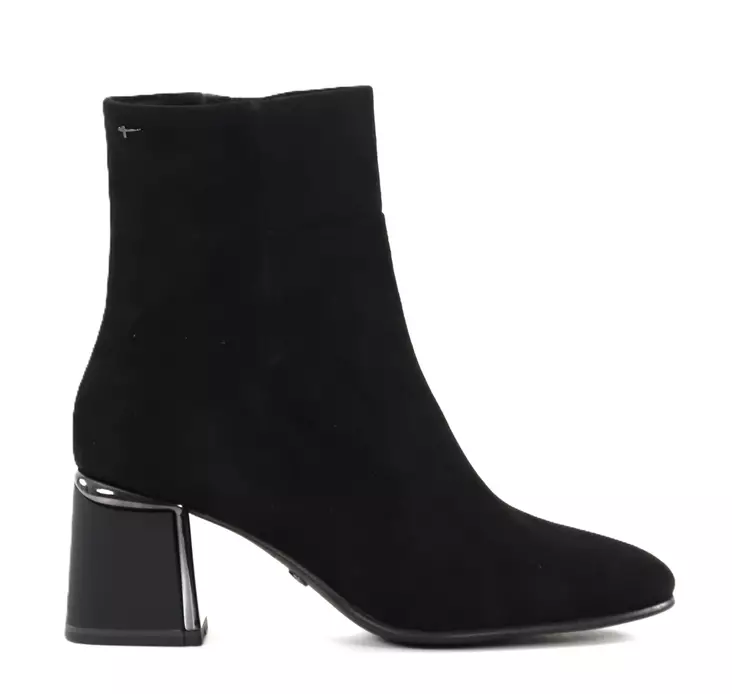 Tamaris women's ankle boots 25341-45 black suede - Tamaris ankle boots - 139289 - 1