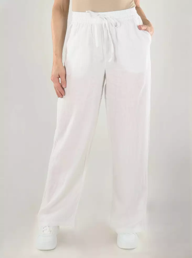 Vero Moda trousers hw snow white - Women's trousers - 141199 - 1