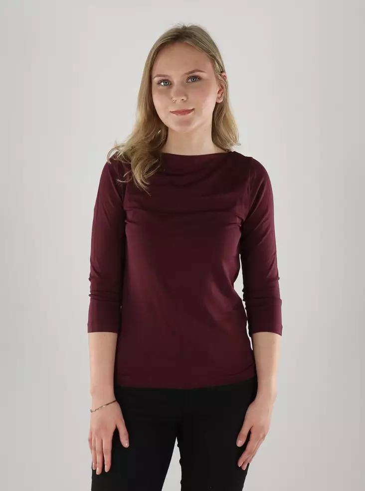 Vero Moda Shirt VMPANDA MODAL winetasting - Women's long sleeved shirts - 133719 - 1